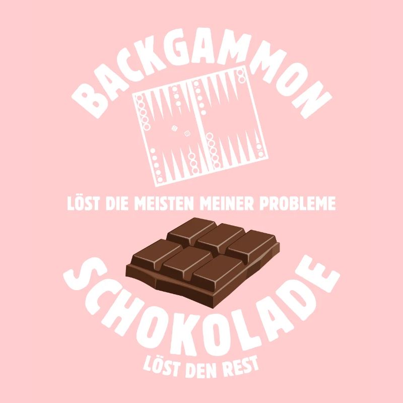 Backgammon löst meine Probleme - Schoko Spruch