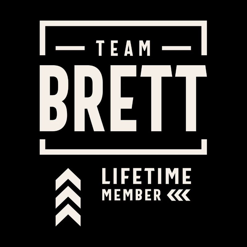 Team Brett Lebenslanges Mitglied Lustiger Name Brett