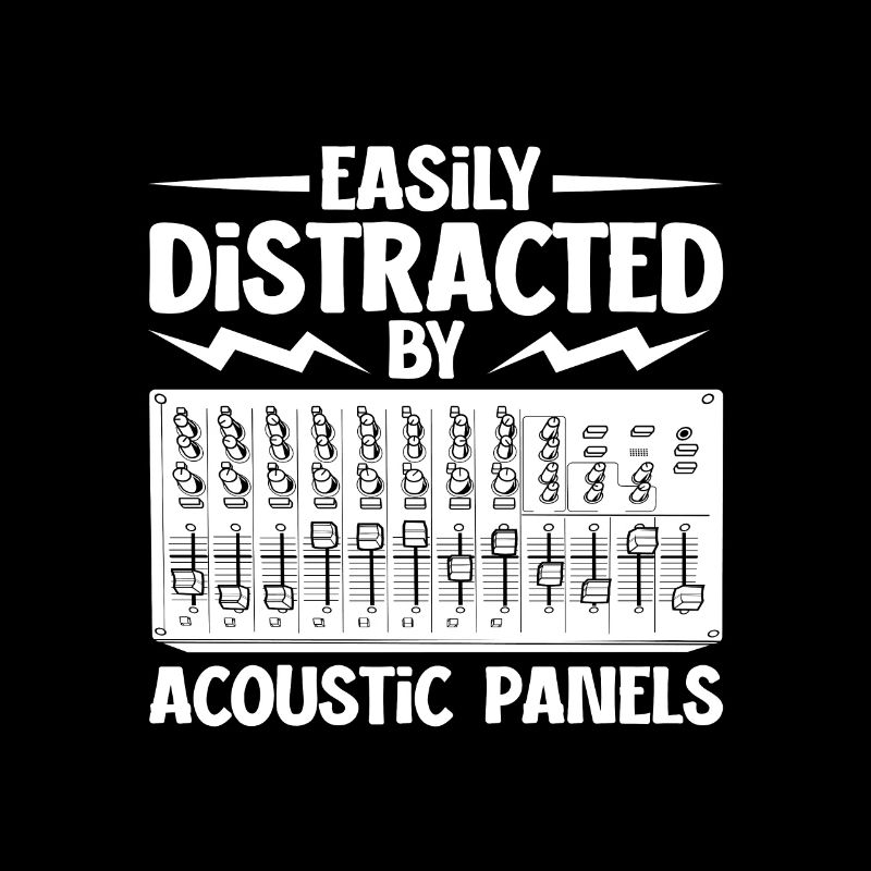 Distracted by mixer - sound engineer