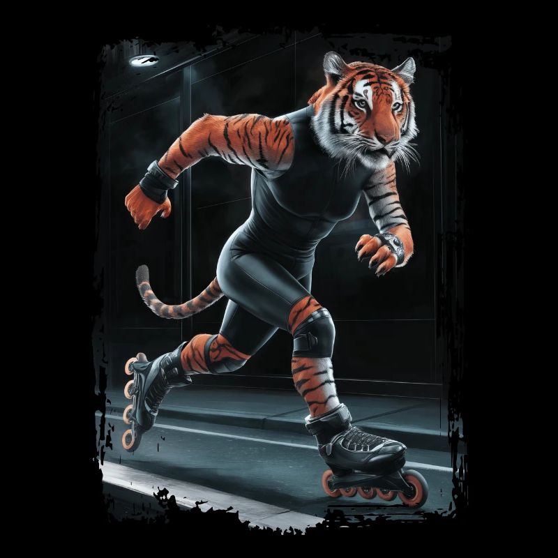 Tiger-Skating Geschenk