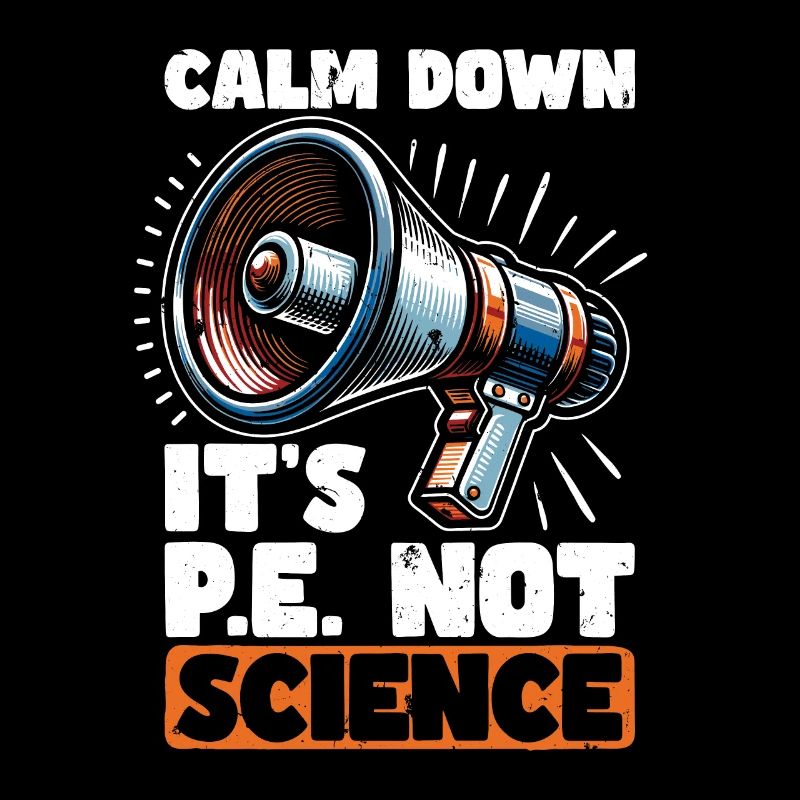 Instructeur d’éducation physique Calm Down C’est l’éducation physique
