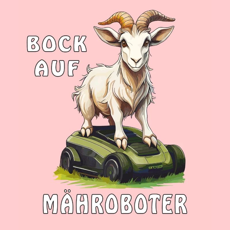 ZIEGE BOCK AUF MÄHROBOTER