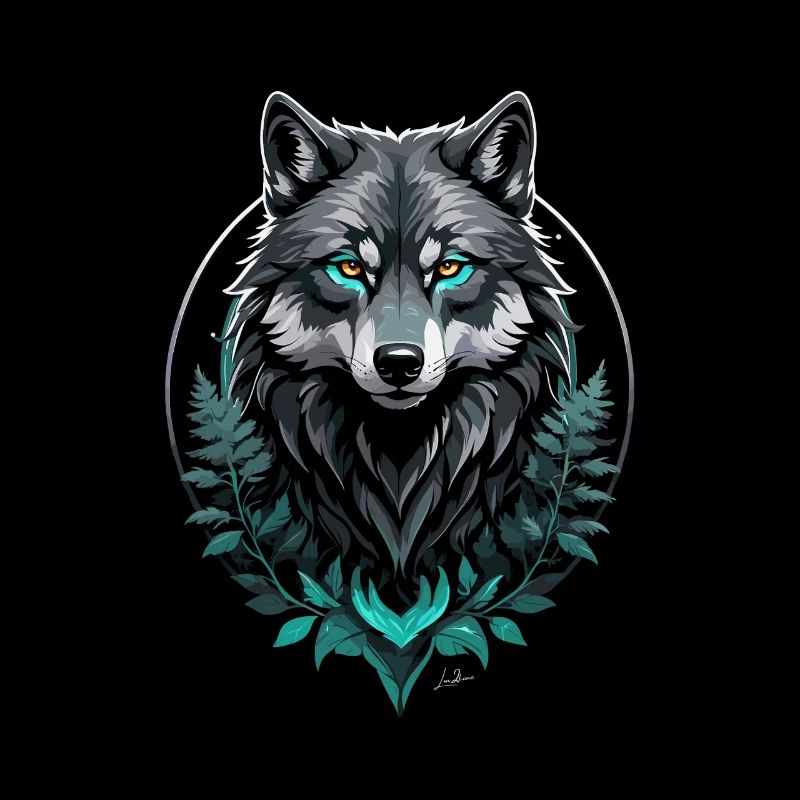 Wald Arktischer Wolf
