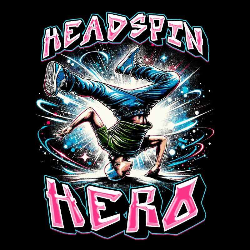 Breakdance B-boy Cascade Street Dancer Headspin héros