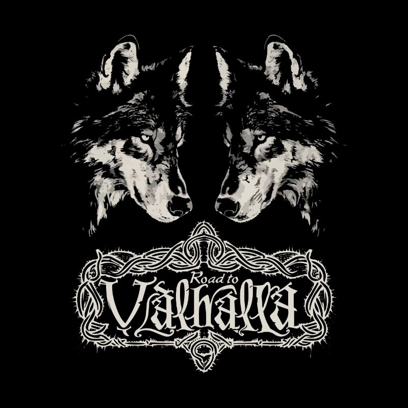 Image miroir Wolf Road to Valhalla Design