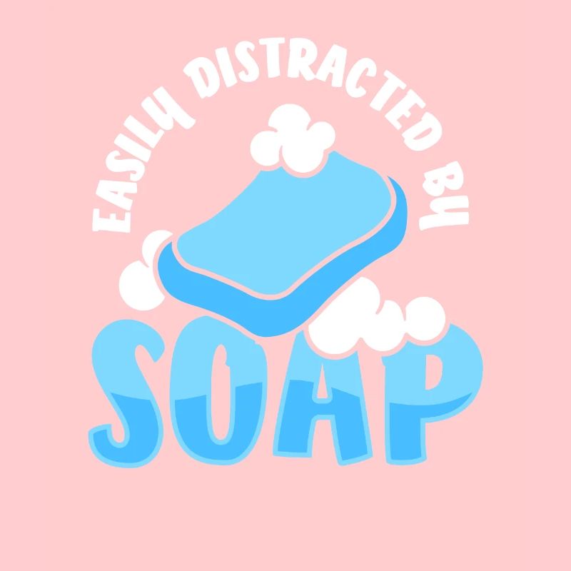 Simplement distrait par la fabrication du savon