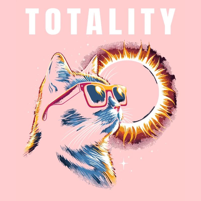 Total Solar Eclipse Totality Cat
