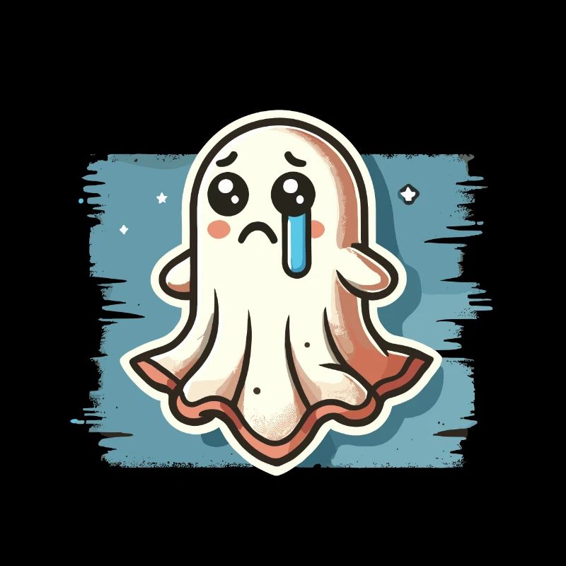 Sad Ghost Cute Weeping Ghosts