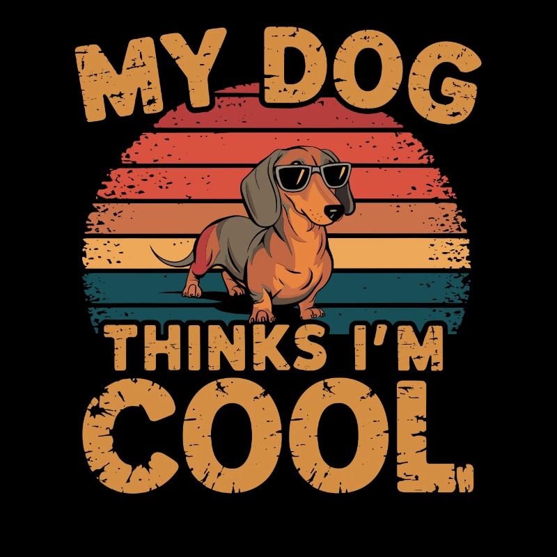 Dackel Mein Hund Denkt Das Ich Cool Bin