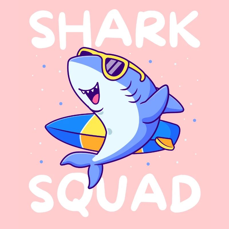 Shark Squad Fun Thème de la plage et du surf