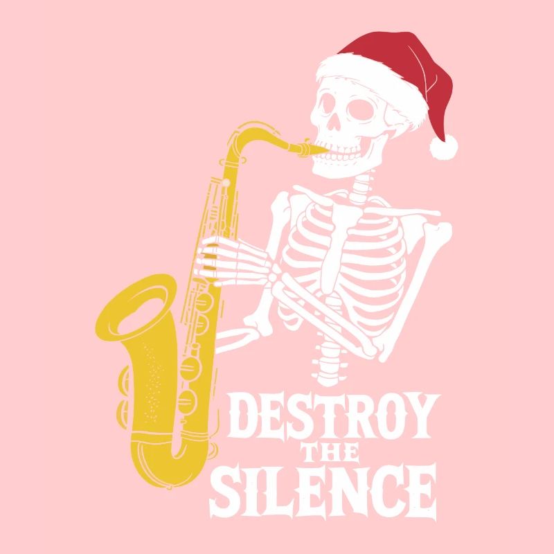 Skeleton Saxophone Destroy the Silence Music