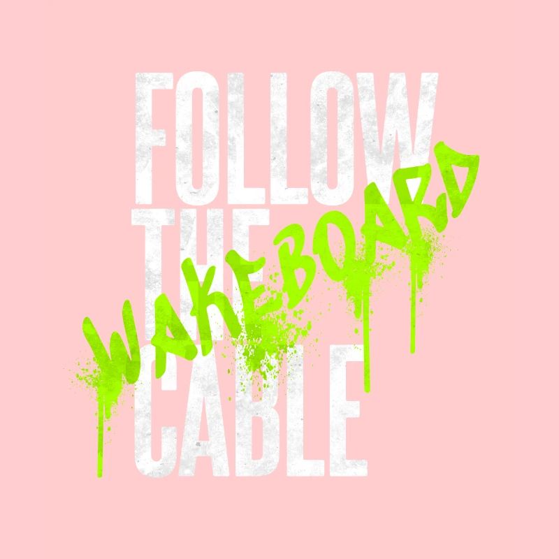 Style graffiti - Suivez le design du wakeboard à câble