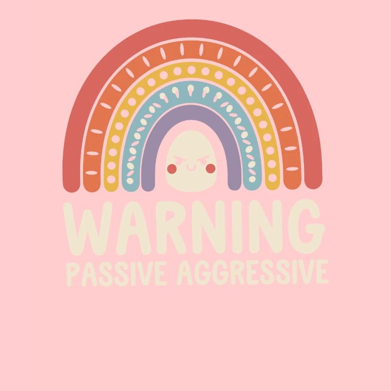 Caution Passive Aggressive Rainbow
