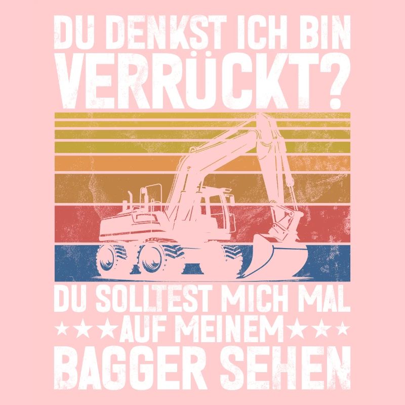 Excavator Driver Funny Construction Worker Profession Excavator