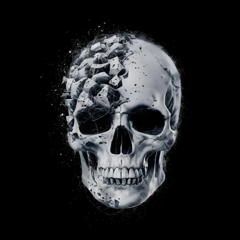 Zerfallener Schädel