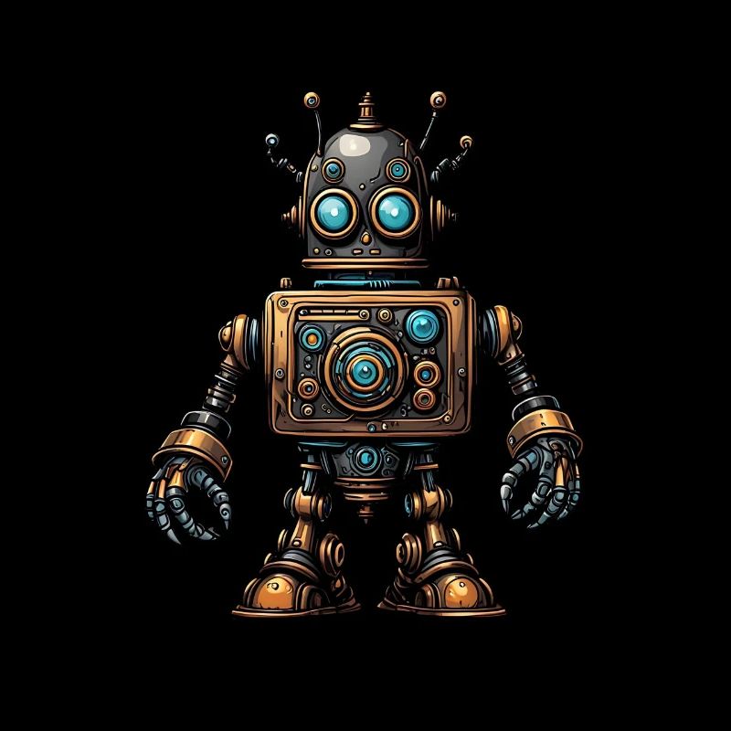 Robot steampunk