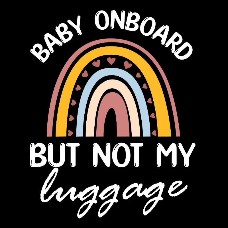 bébé à bord mais pas mes bagages Design