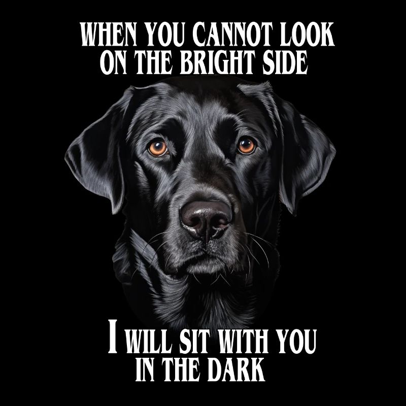 Schwarzer Labrador Zitat