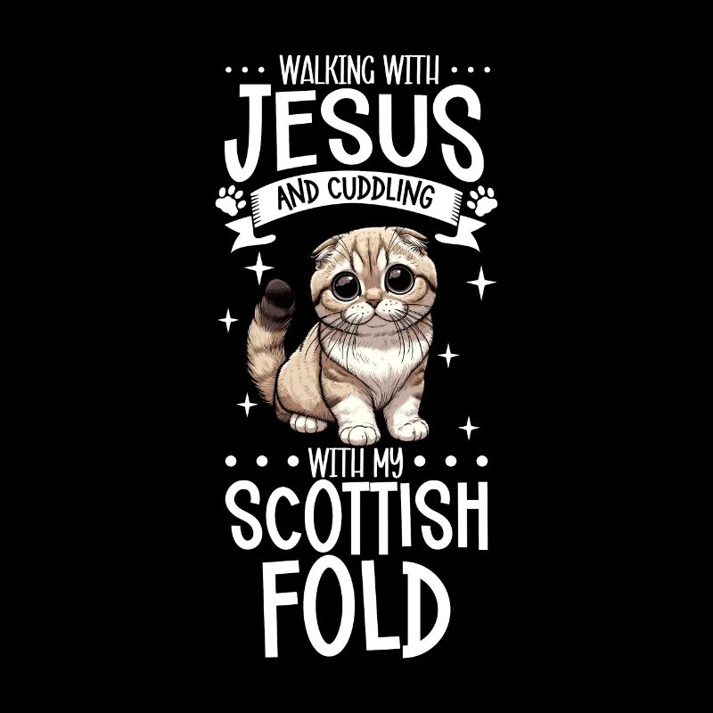 Jesus and my Scottish Fold-eared Cat