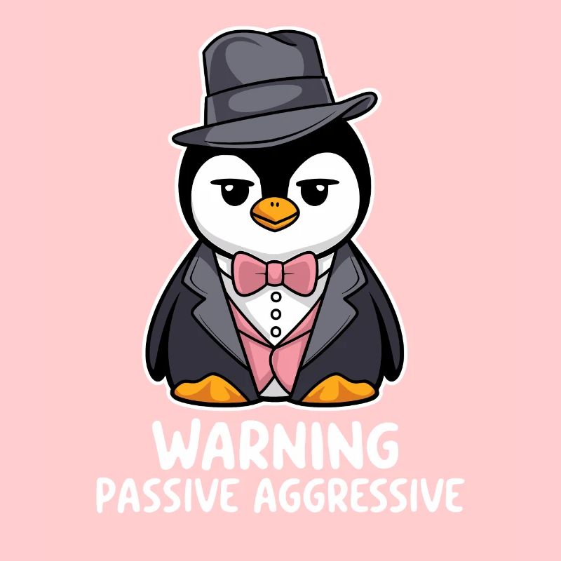 Warnung Vor Passiv Aggressivem Pinguin