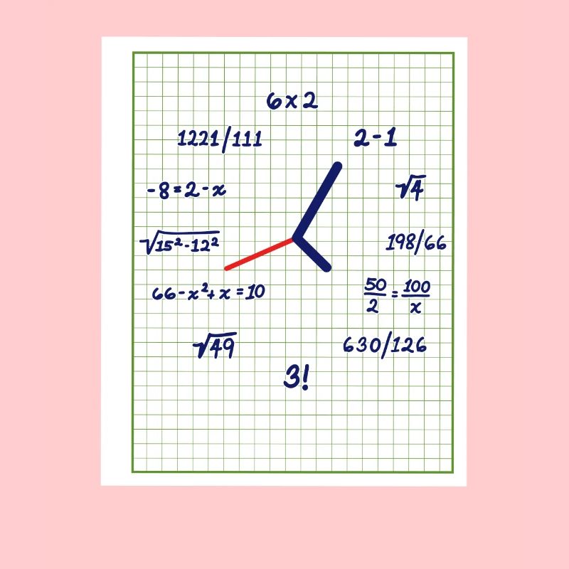 Matematica dell'orologio con formule creative