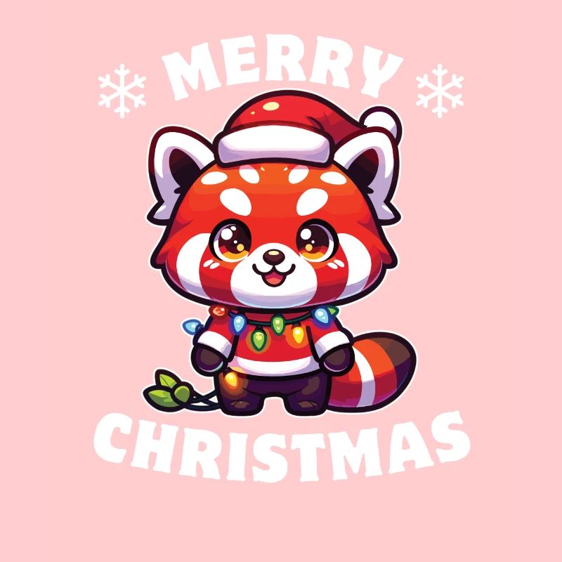 Fées de Noël Panda Rouge