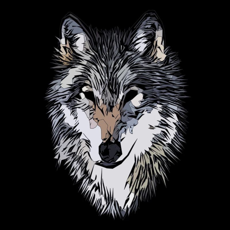 Conception graphique de visage de chien