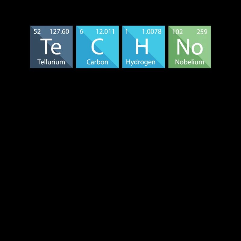 Techno Lover Periodic Table Chemistry