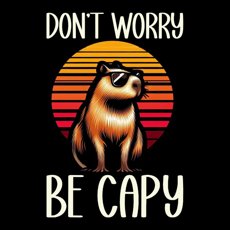 Ne vous inquiétez pas, soyez capy mignon capybara