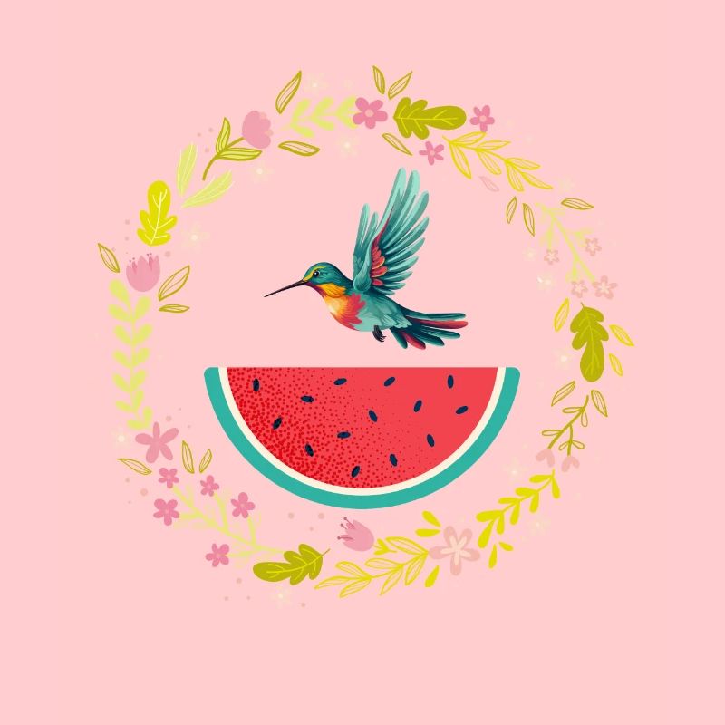Melon pastèque Fruit d’été Cadeau végétalien