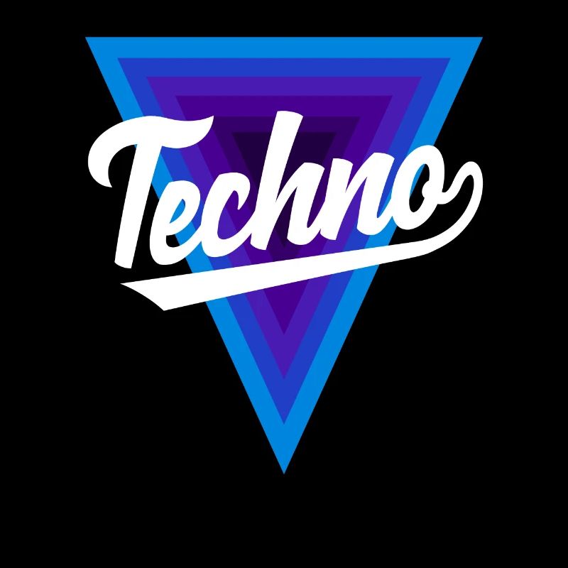 Techno Liebhaber Dreiecks-Design