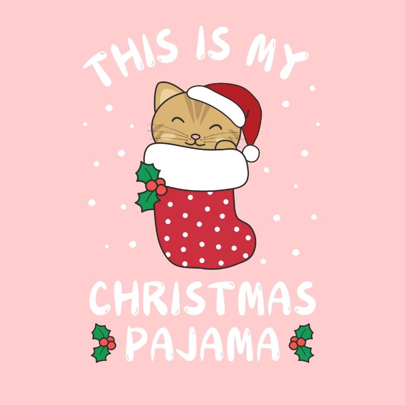 C’est mon pyjama de Noël, doux chat