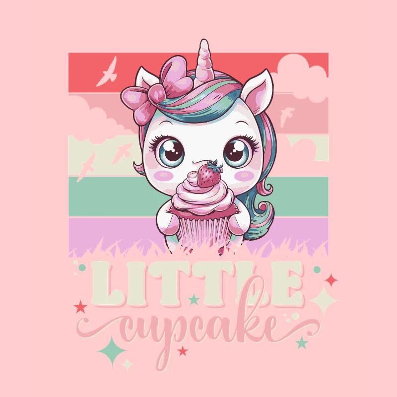 Einhorn Little Cupcake Mädchen Einhorn Erdbeer