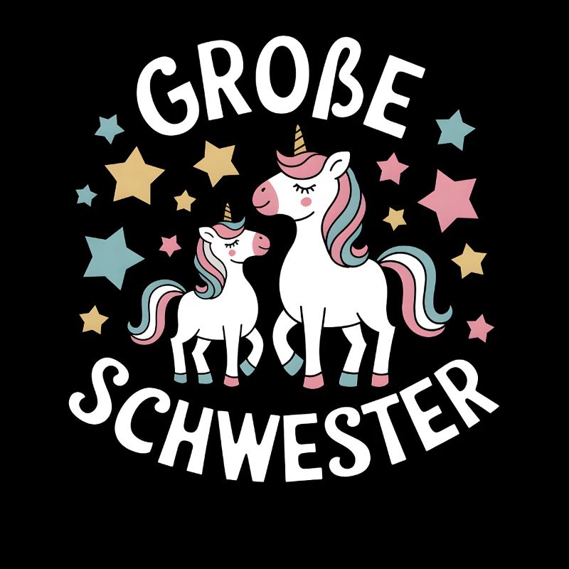 Ich werde eine große Schwester Einhorn