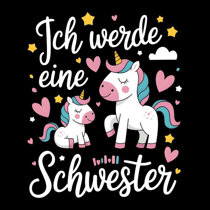 Ich werde eine große Schwester Einhorn