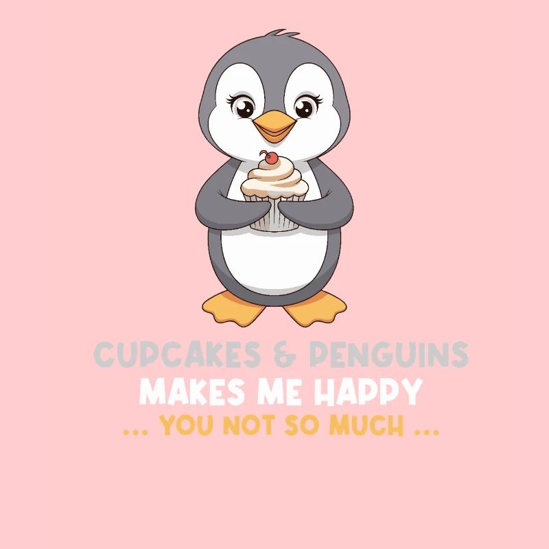 Cupcakes & Penguins Make Me Happy