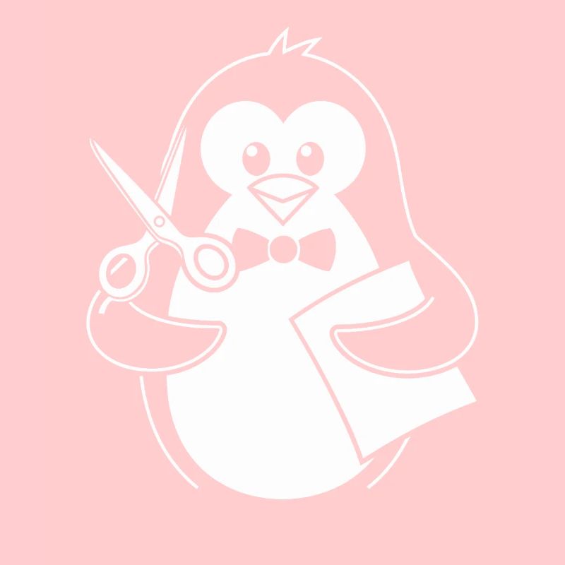Pinguin Mit Schere Bastelhobby