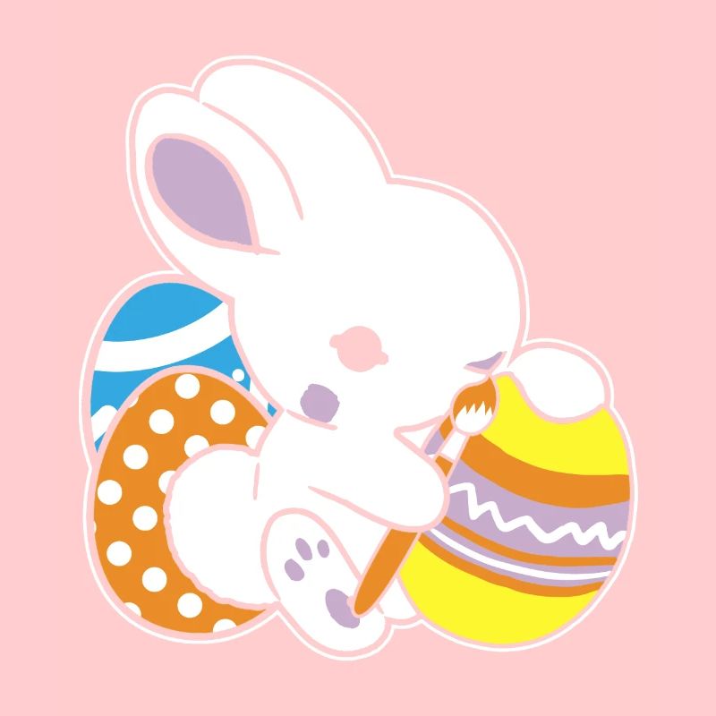 Easter Bunny Painted Easter Egg Painting Egg Hunt