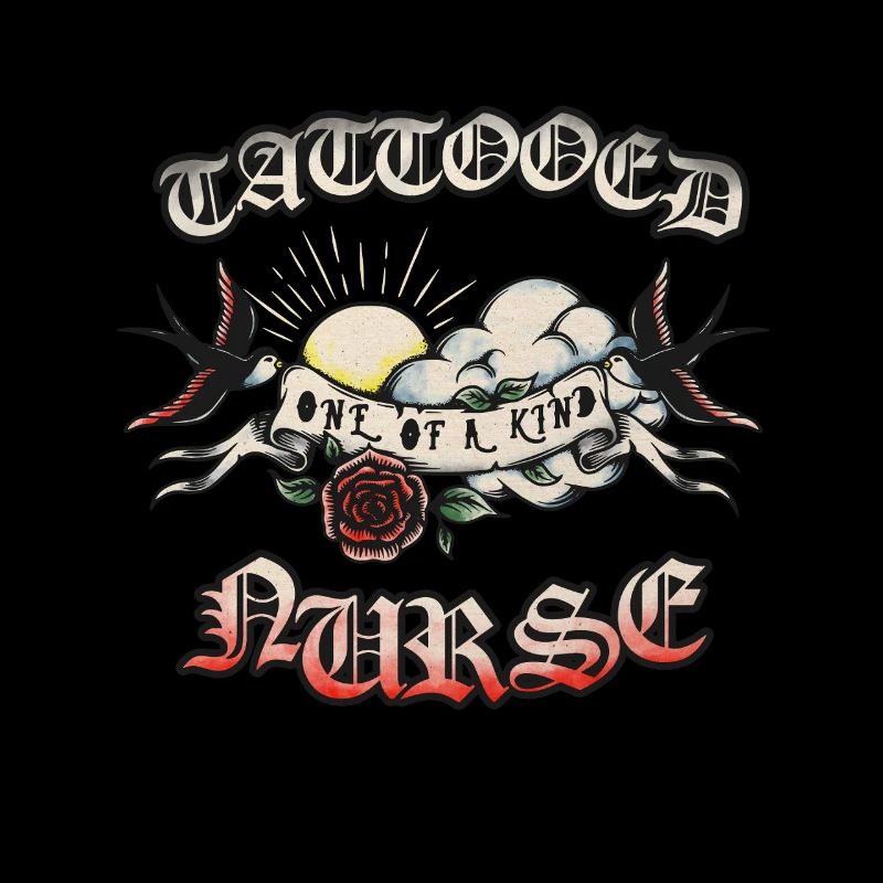 Tätowierte Einzigartige Krankenschwester Tattoo