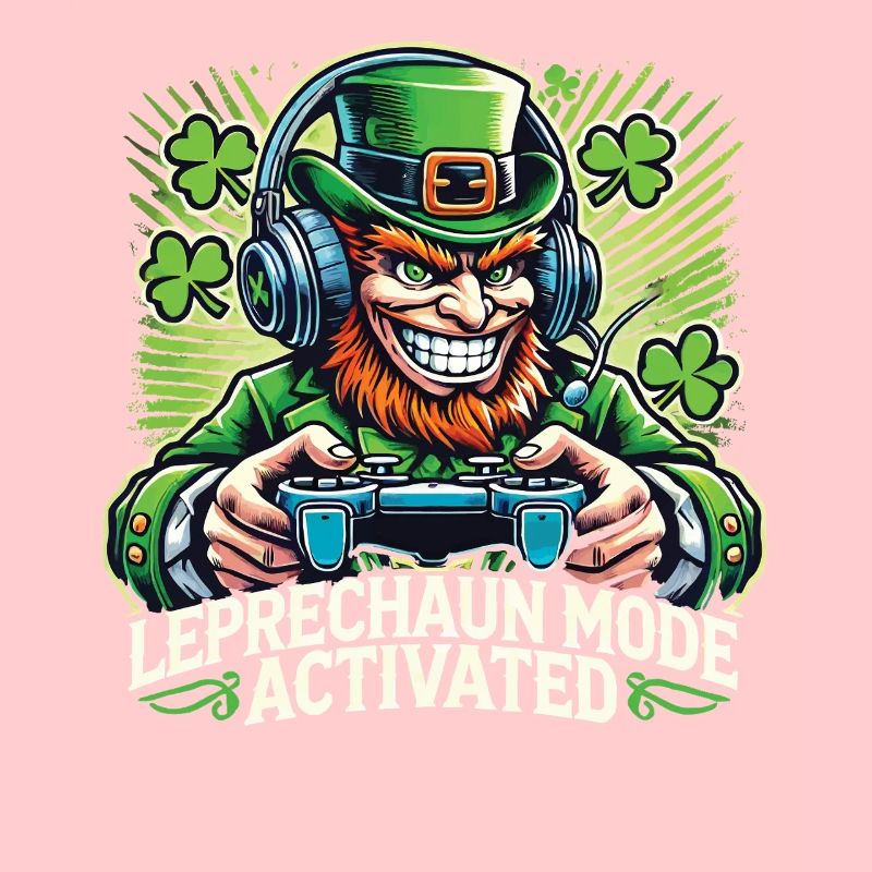 St. Patrick's Day Leprechaun Gamer Mode Enabled