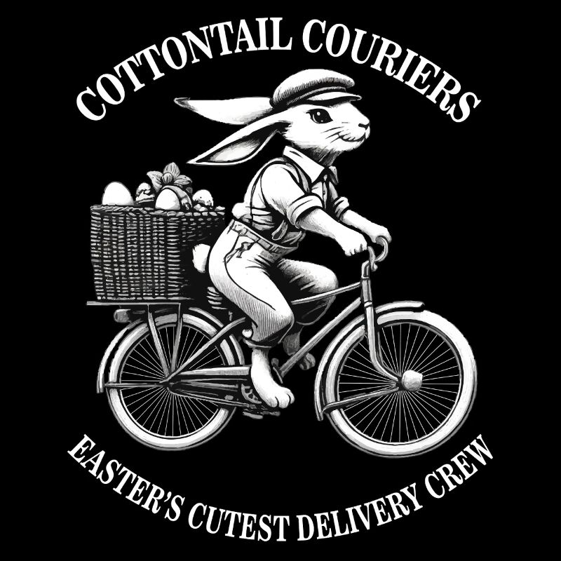 Courrier à queue de coton de Pâques Esthétique rétro