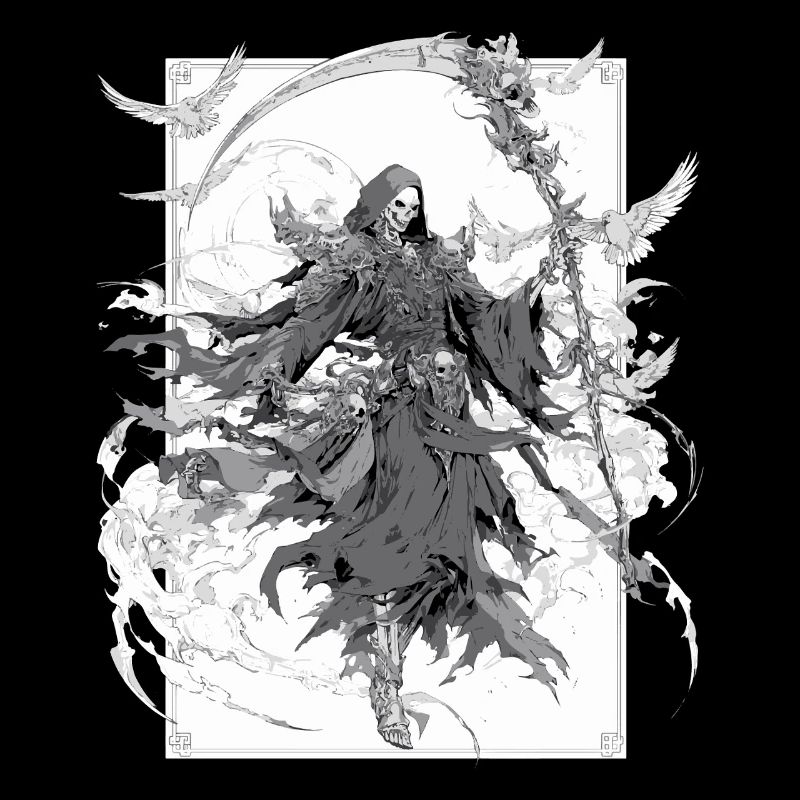 Grim Reaper Dunkler Sensenmann – Gothic Death Art