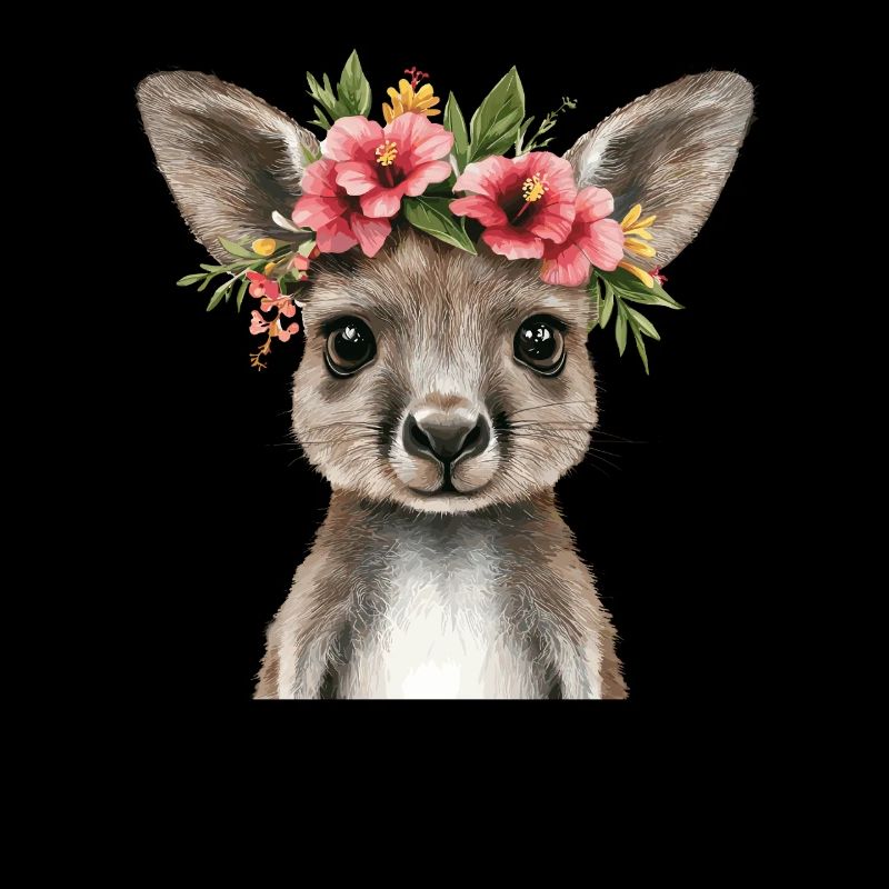 Flower kangaroo with a view