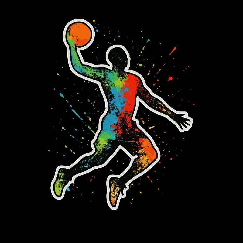 Basketball Splash Dunk – Explosion de couleurs en mouvement