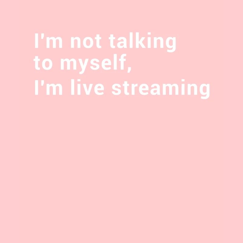 Je ne me parle pas à moi-même, je diffuse en direct...
