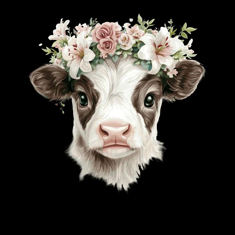 Veau à fleurs