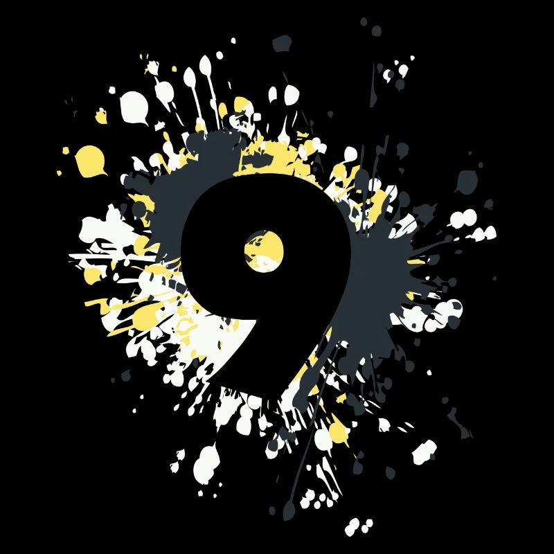 Number 9th Color Splash