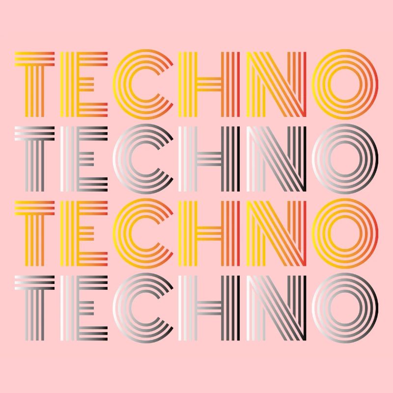 Techno Techno Techno Techno Techno chemise minimale