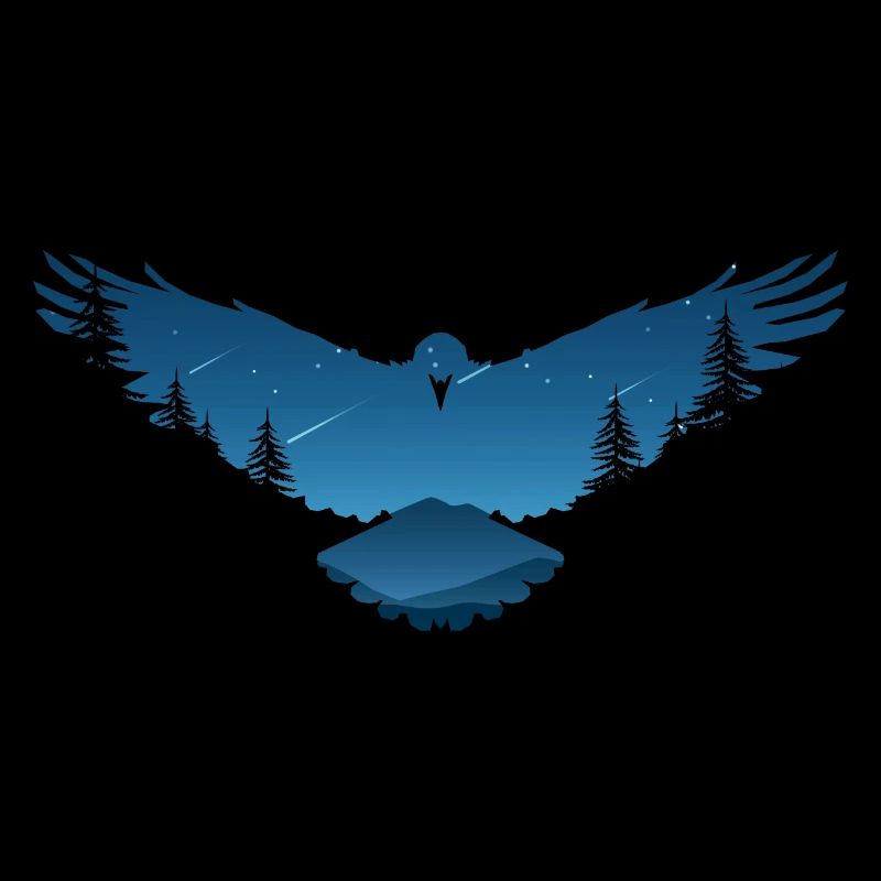 Conception d'oiseau corbeaux corbeaux