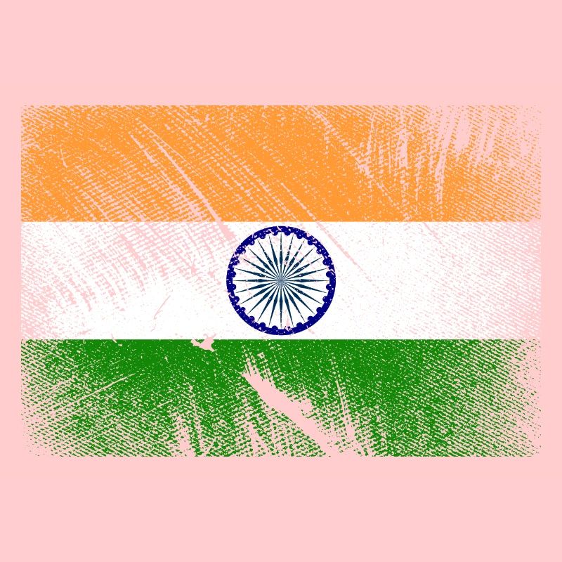 Drapeau de l'Inde - grunge vintage